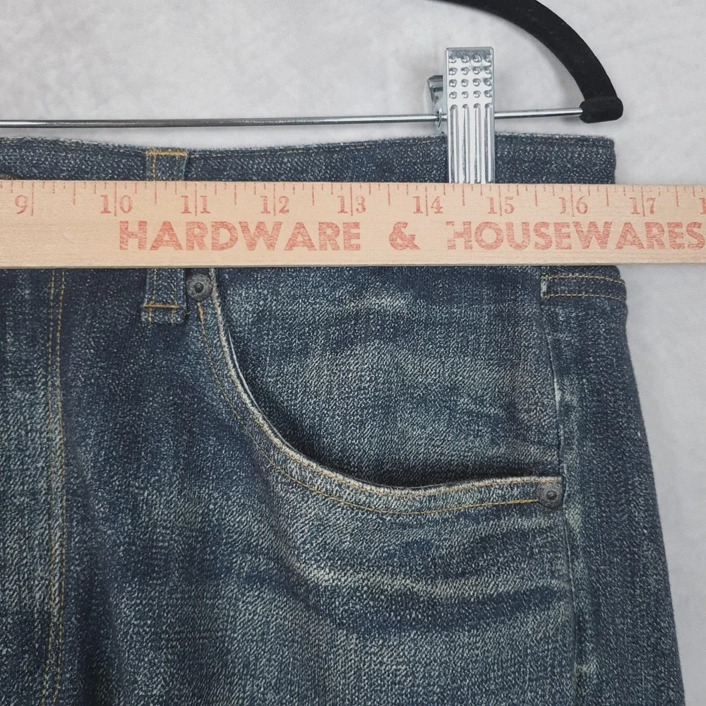 Rag & Bone Miramar Pants Mens 33 Blue Fit 4 Straight Cotton Terry